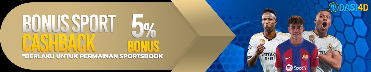 BONUS CASHBACK SPORTSBOOK 5%